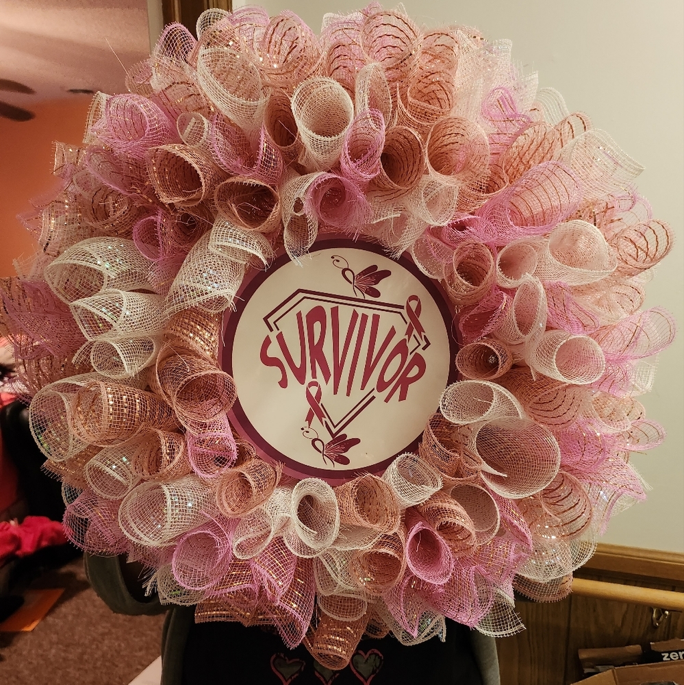 Wreath-Breast Cancer Awareness